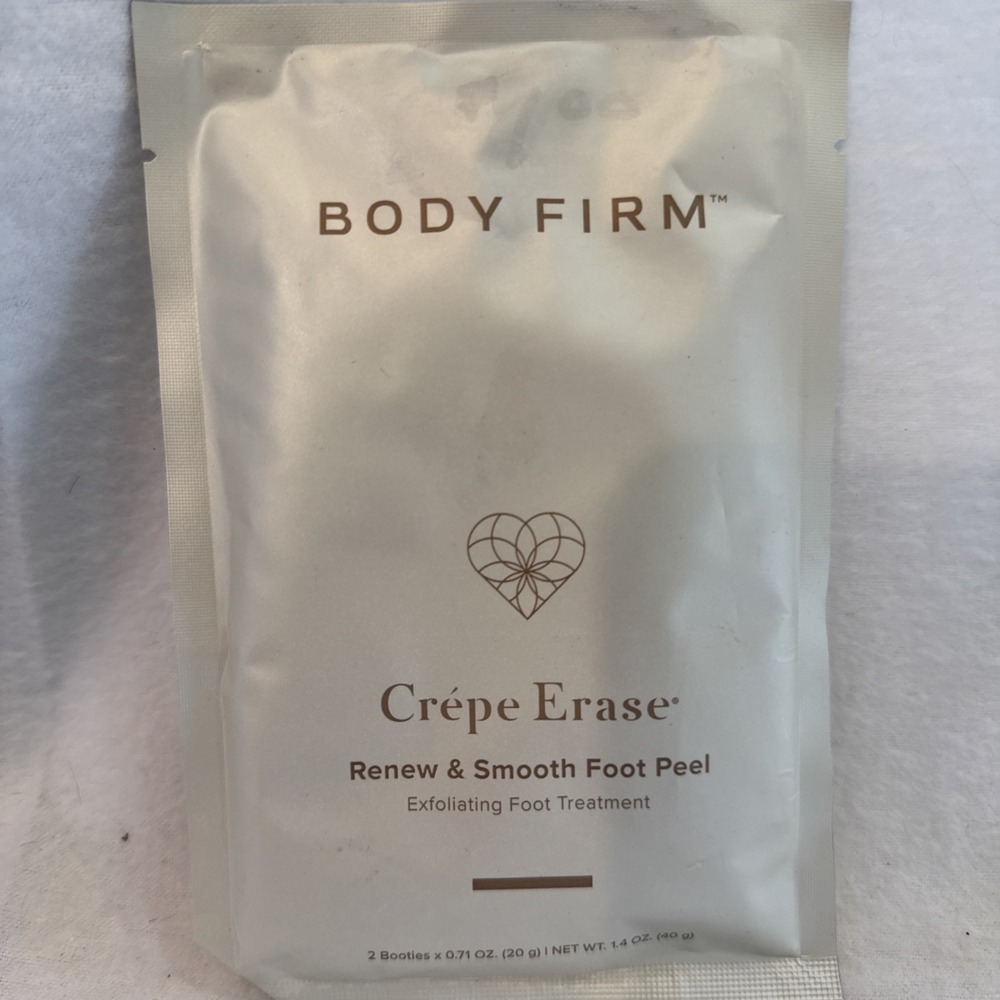 Crepe Erase BODY FIRM Renew & Smooth Foot Peel & Foot‎ Mask Set New!